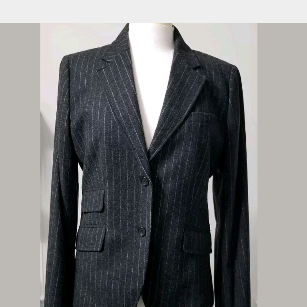 J Crew Womens Blazer Gray Wool Sz 10